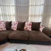 مبل 7 نفره چرم|مبلمان خانگی و میز عسلی|کازرون, |دیوار