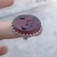 انگشتر عقیق سرخ حسبی الله