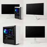 فوری ،کامپیوتر گیمینگ قوی و مانیتور MSI (ترک‌دار)