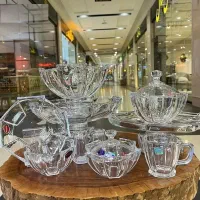 سرویس کریستال 45 پارچه|ظروف سرو و پذیرایی|مشهد, زمرد|دیوار
