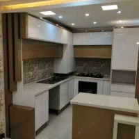 کابینت آشپزخانه هایگلاس و MDF//پاکچوب/E4556