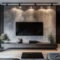 کاغذکفپوش پارکت کناف تی وی وال قرنیزماربل رنگ پرده|خدمات پیشه و مهارت|خرمآباد, |دیوار