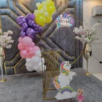 تم تولد.ریسه بادکنک دومتری با استند فلزی فقط270|اسباببازی|قم, دروازه ری|دیوار