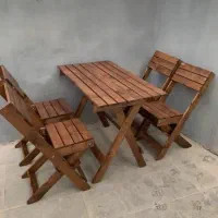 میز وصندلی چوبی