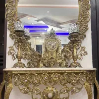 اینه شمعدانی اصل برنز