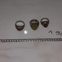 انگشتر دستبند نقره کارتیه ۲۵۰۰۰۰۰