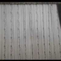 پرده حریر با دکوری مخمل