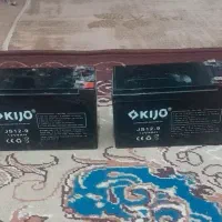 یک جفت باطری 12ولت 9آمپر سالم و درحد نو