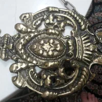 آویز بزرگ برنزی قدیمی 80 سانت با عقاب برنزی قدیمی|کلکسیون اشیاء عتیقه|ساری, |دیوار