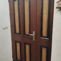 درب چوبی دو لنگه