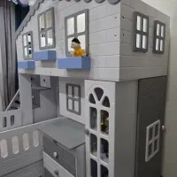 تخت دو طبقه طرح کلبه