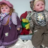 عروسک دختر پسر خارجی کاملا نو استفاده نشده