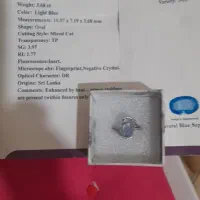 نگین انگشتریاقوت کبودباشناسنامه ۱۵م یاقوت سرخ ۵