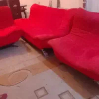 مبل تختخواب شو پنج نفره پایه استیل