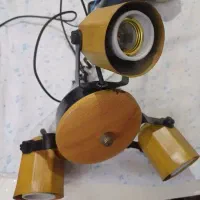 لوستر سقفی سه شاخه سالم