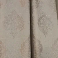پرده حریر کاملا سالم  و کناره های فیلی و مخمل|پرده، رانر، رومیزی|اسلام‌شهر, شهرک لاله|دیوار