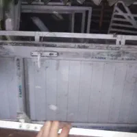 دو درب پی وی سی دست دوم|مصالح و تجهیزات ساختمان|باسمنج, |دیوار