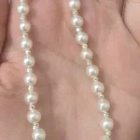 گردنبند نقره 925 و مروارید|جواهرات|خرم‌آباد, |دیوار