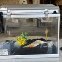 آکواریوم شیشه خم شرکتی HAILEA همراه تمامی متعلقات