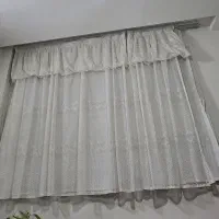 پرده اتاق قد 180 در 2نیم|پرده، رانر، رومیزی|مشهد, حجاب (شهرک غرب)|دیوار