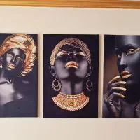 تابلو بوم پارچه ای مخمل سه عددی