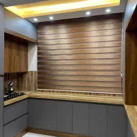 پرده یزد زبرا/پذیرایی آشپزخانه کافه لگو و سه بعدی