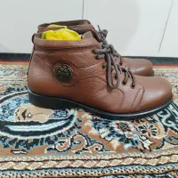کفش نیم بوت مردانه چرم طبیعی اسب