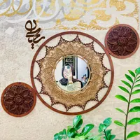 دکوری،آیینه،تابلو،قلاب بافی،ماندالا