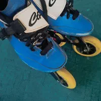 اسکیت سرعت حرفه ای ،یمنی وشلوارکه ضربه گیر