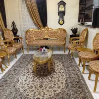 مبل استیل چوب گردو 7 نفره