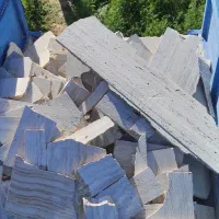 پخش سنگ لاشه و استاکارش حیاط باغ ویلا خیابون ...