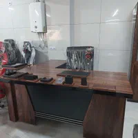 انواع میز مدیریت شیک و چرم سایز ۱۸۰|مبلمان اداری|صدرا-فارس, فاز ۱|دیوار