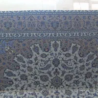 قالی دستباف ۱۲متری نوزده گل معرفتی بوم کرم|فرش|آران و بیدگل, |دیوار