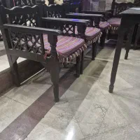 صندلی و میز سنتی چوب