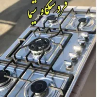 انواع گاز صفحه ای رومیزی استیل و شیشه ۵شعله M15|اجاق گاز و لوازم برقی پختوپز|تهران, بریانک|دیوار