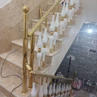 نرده استیل طلایی نامی آشنا ودرخشان|خدمات پیشه و مهارت|سنندج, |دیوار