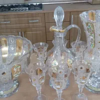 سرویس کریستال چک بوهمیا نو .طلاکوب