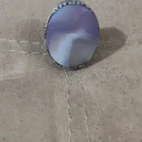 انگشتر عقیق سوسنی دو رنگ