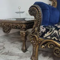 مبل سلطنتی اصل۹ نفره به همراه میز عسلی|مبلمان خانگی و میز عسلی|رشت, توشیبا|دیوار