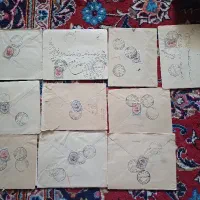 ۱۰عدد پاک نامه زمان قاجار به همراه نامه