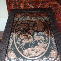 قاب ، تابلو،تابلو فرش قاب ،گل مسی