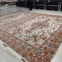 فرش دستبافت ۹متری چله ابریشم ۵۵رج خطیبی تبریز