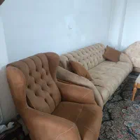 مبل 8نفره چوب راش پارچه ترک شرکتی تخت شو|مبلمان خانگی و میز عسلی|نظرآباد, نظرآباد|دیوار