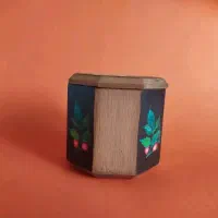 قندان چوبی نقاشی شده|صنایع دستی و سایر لوازم تزئینی|محمدیه-قزوین, |دیوار