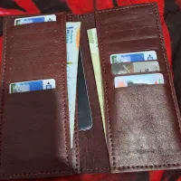 کیف پول دست دوز چرم طبیعی