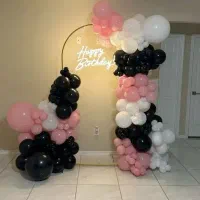 دکور تم تولد حرفه ای در محل ارغوان