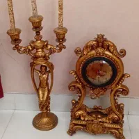 ساعت و شمعدان پلی استر