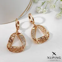 گوشواره مشابه طلا ژوپینگ رنگ ثابت آبکاری طلا