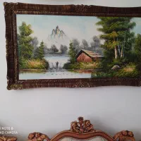 تابلو طبیعت کار دست هست اندازش ۱۳۵ در ۷۵