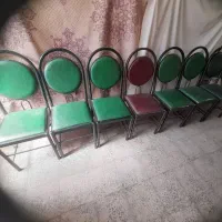 صندلی فلزی رویه مشمایی|صندلی و نیمکت|تویسرکان, |دیوار